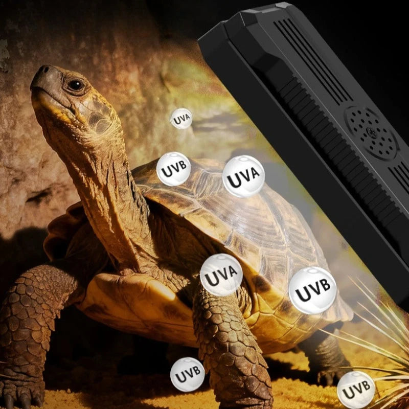 Adjustable Reptile UVA/UVB LED Terrarium Light with Timer – 5W & 10W
