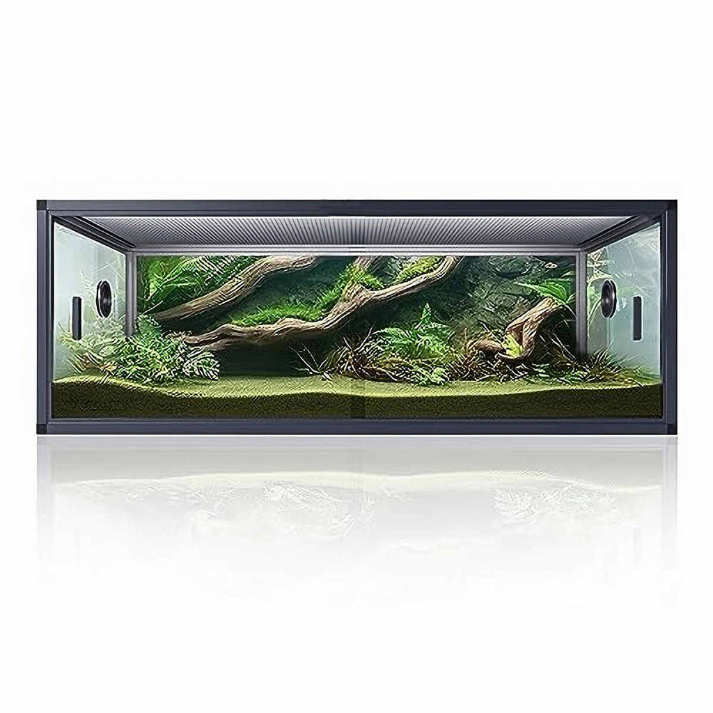 120 Gallon Reptile Enclosure 4x2x2 with Sliding Glass Doors