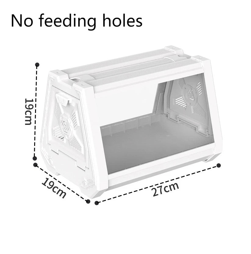 Reptile Terrarium Desktop Ecological Tank Escape-Proof Ventilated Habi ...