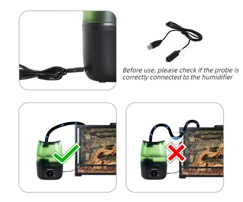 4L Reptile Humidifier with Automatic Humidity Control