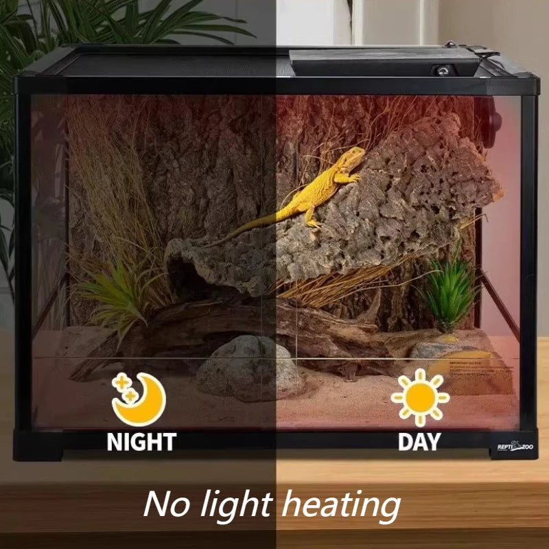 55W Fan-Assisted Reptile Heater with Adjustable Heat Output