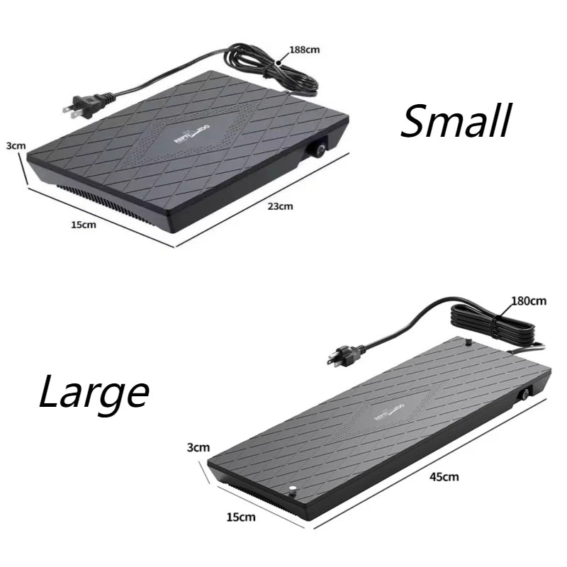 55W Fan-Assisted Reptile Heater with Adjustable Heat Output