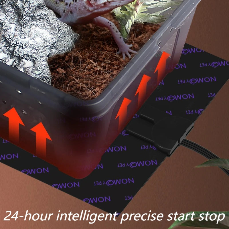 Terrarium Heating Mat Thermostatic Smart Timing Reptile Thermal Blanket Lizard Turtle Breeding Box Heat Pad Small Pet Thermostat