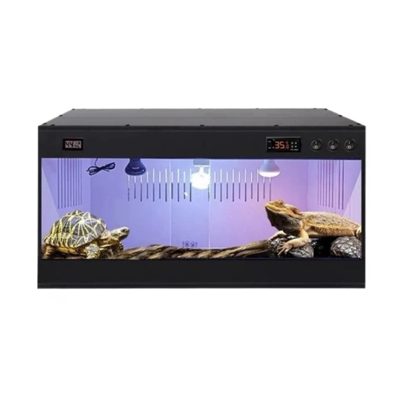 Reptile Feeding Box PVC Smart Temperature Control Lizard Terrarium Waterproof Thermostatic Incubator Reptile Pet Habitat House