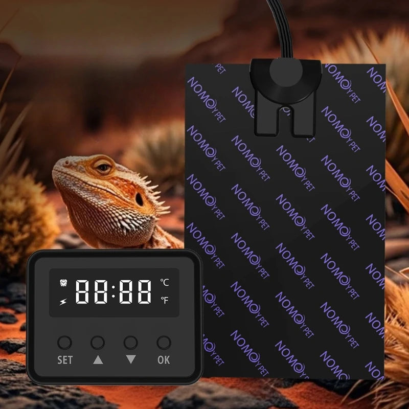 Terrarium Heating Mat Thermostatic Smart Timing Reptile Thermal Blanket Lizard Turtle Breeding Box Heat Pad Small Pet Thermostat