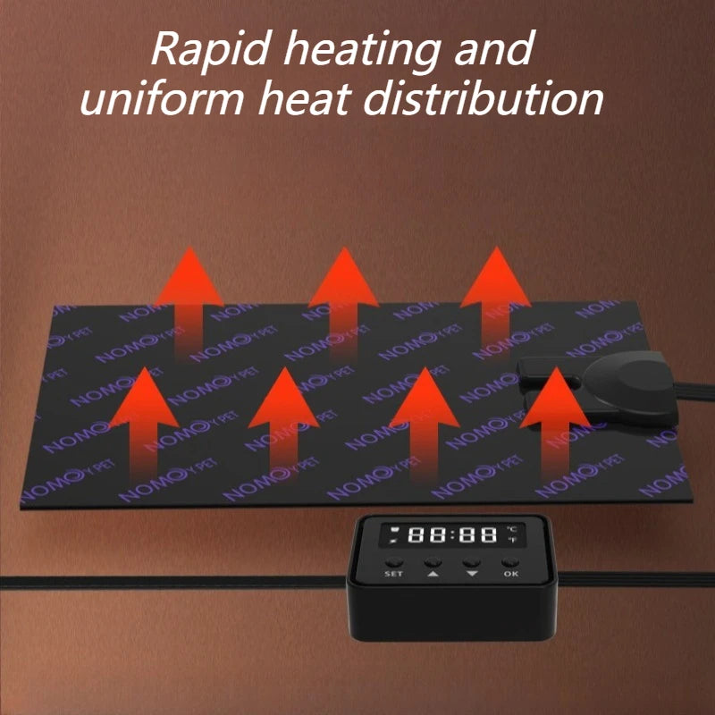 Terrarium Heating Mat Thermostatic Smart Timing Reptile Thermal Blanket Lizard Turtle Breeding Box Heat Pad Small Pet Thermostat