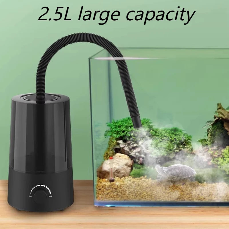 2.5L Adjustable Reptile Fogger with Multiple Hose Options