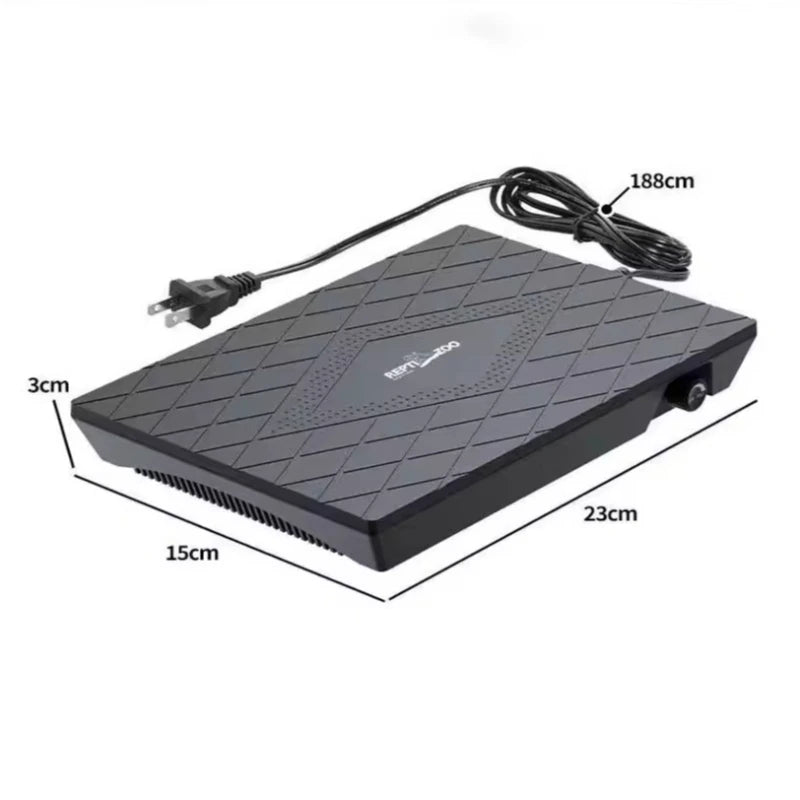 55W Fan-Assisted Reptile Heater with Adjustable Heat Output